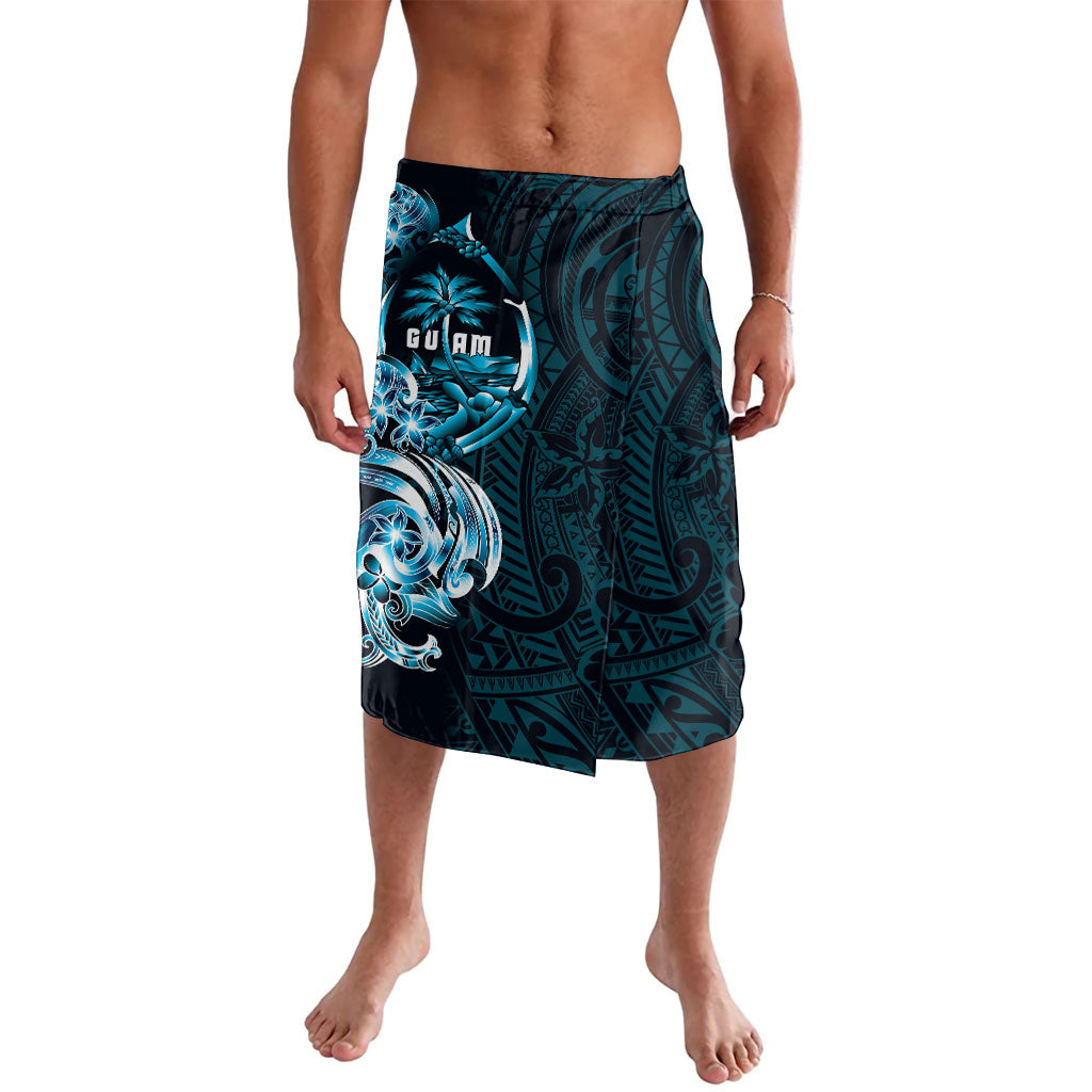 Asut Guam Chamorro Lavalava Guahan Seal Tattoo LT14 Blue - Polynesian Pride