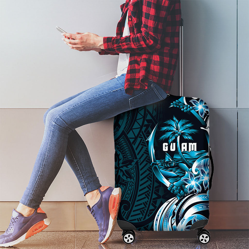 Asut Guam Chamorro Luggage Cover Guahan Seal Tattoo LT14 - Polynesian Pride