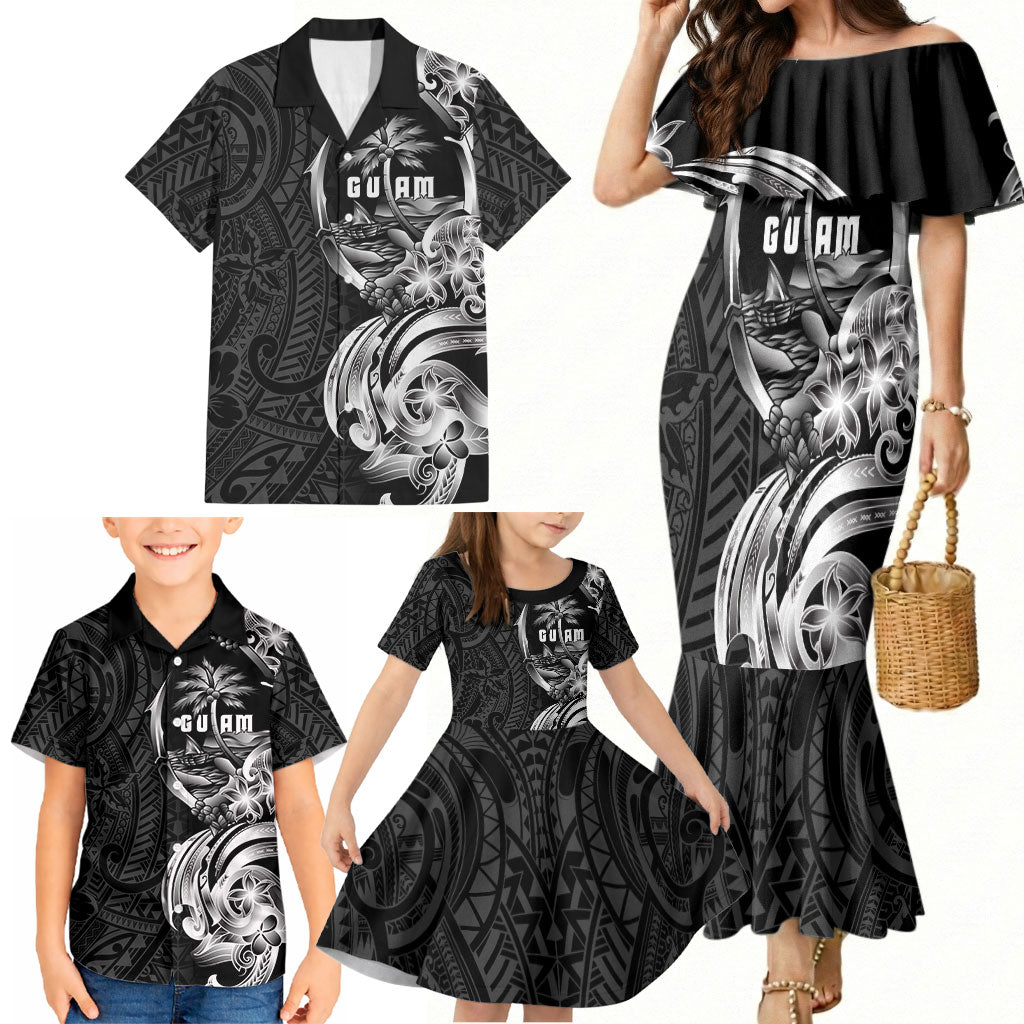 Attelong Guam Chamorro Family Matching Mermaid Dress and Hawaiian Shirt Guahan Seal Tattoo LT14 - Polynesian Pride