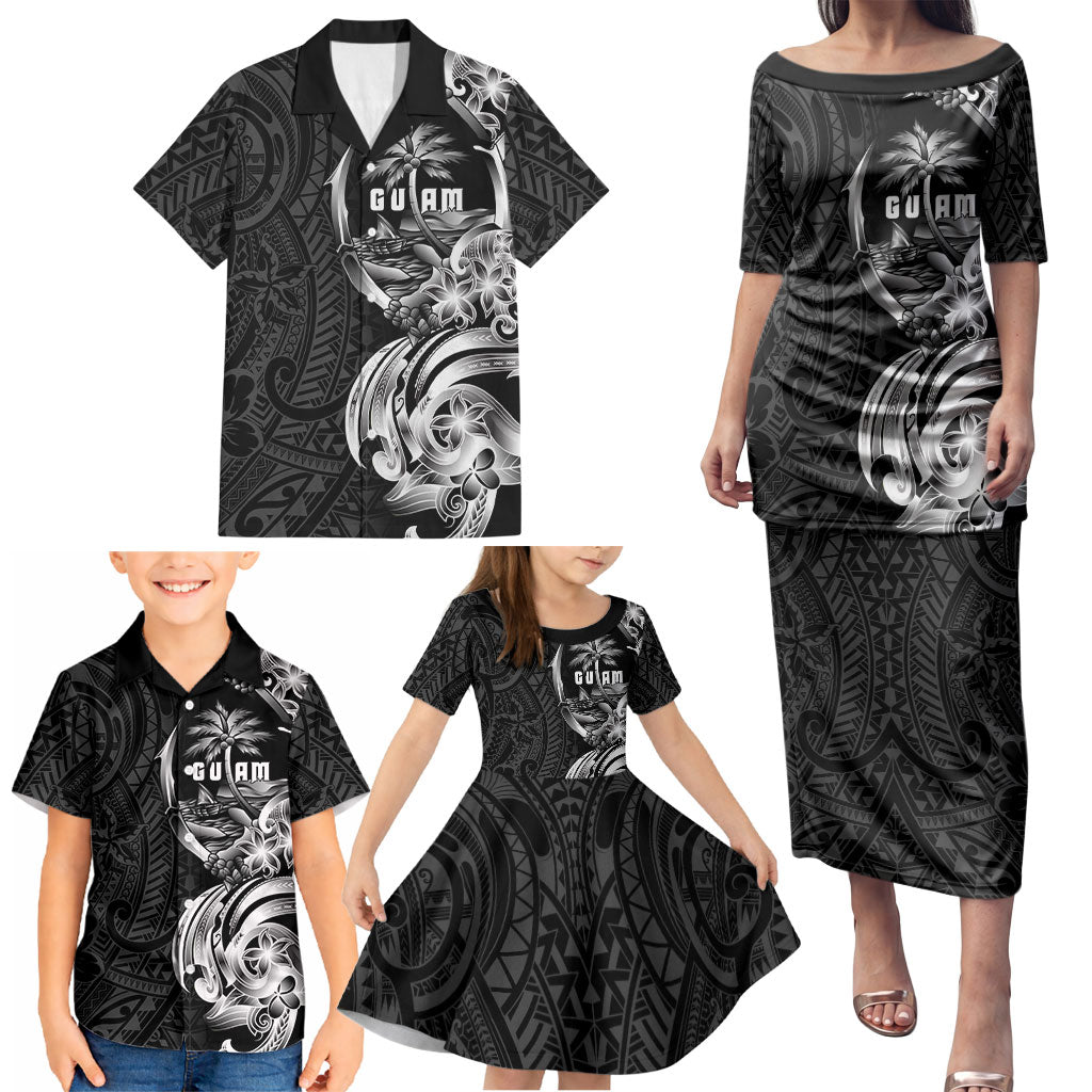 Attelong Guam Chamorro Family Matching Puletasi and Hawaiian Shirt Guahan Seal Tattoo LT14 - Polynesian Pride