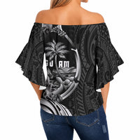 Attelong Guam Chamorro Off Shoulder Wrap Waist Top Guahan Seal Tattoo LT14 - Polynesian Pride