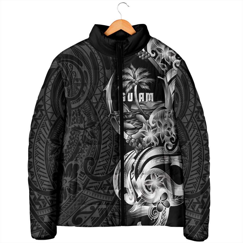 Attelong Guam Chamorro Padded Jacket Guahan Seal Tattoo LT14 - Polynesian Pride