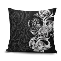 Attelong Guam Chamorro Pillow Cover Guahan Seal Tattoo LT14 Black - Polynesian Pride