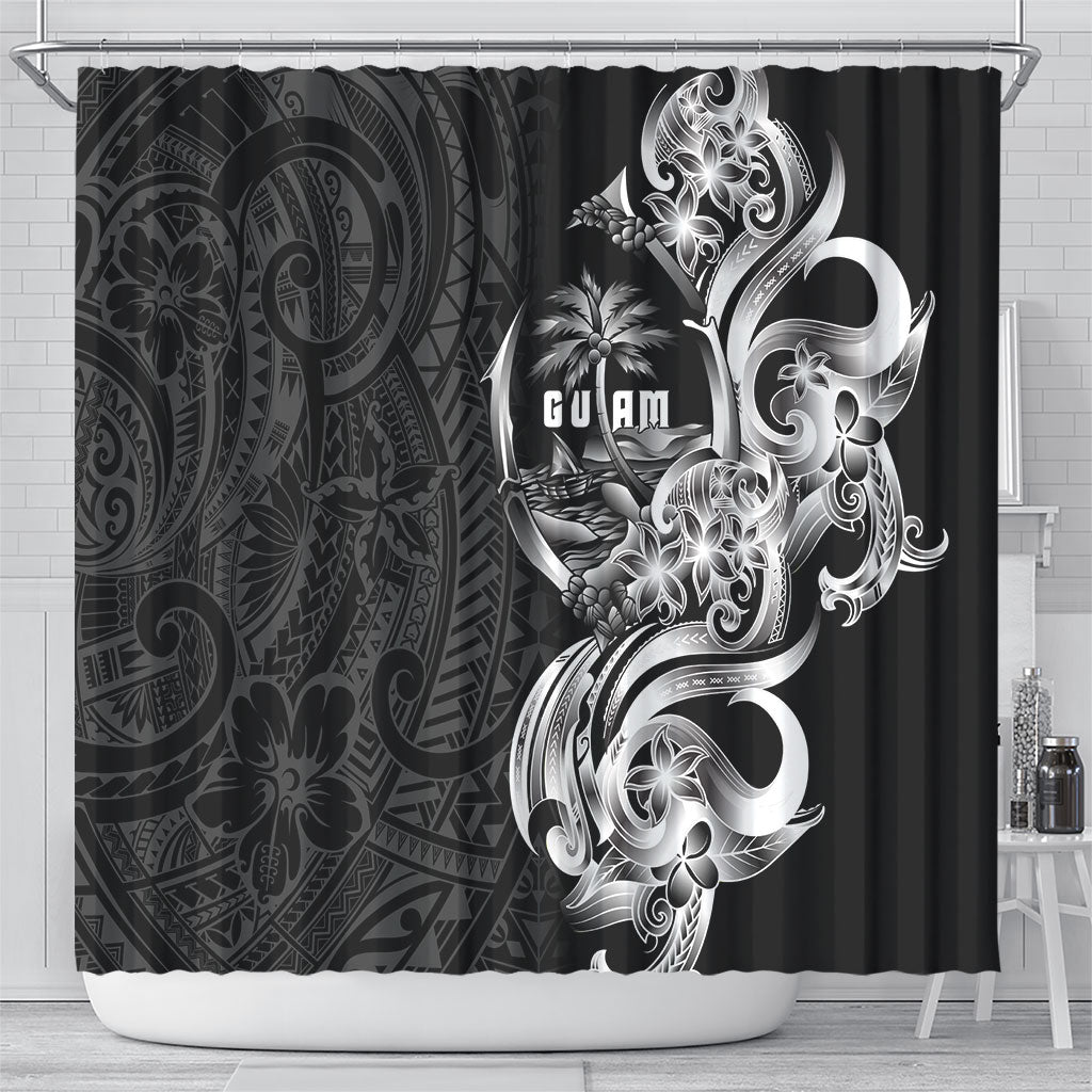 Attelong Guam Chamorro Shower Curtain Guahan Seal Tattoo LT14 - Polynesian Pride