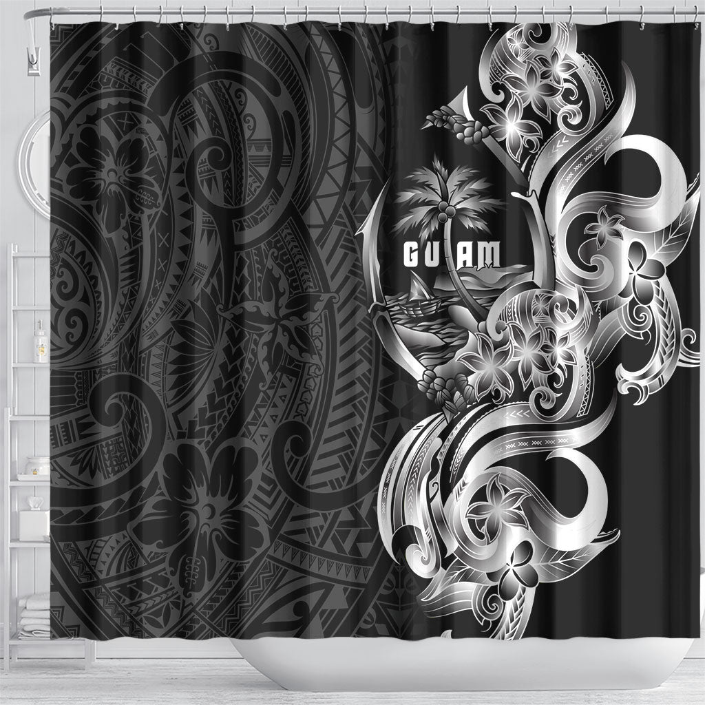 Attelong Guam Chamorro Shower Curtain Guahan Seal Tattoo LT14 - Polynesian Pride