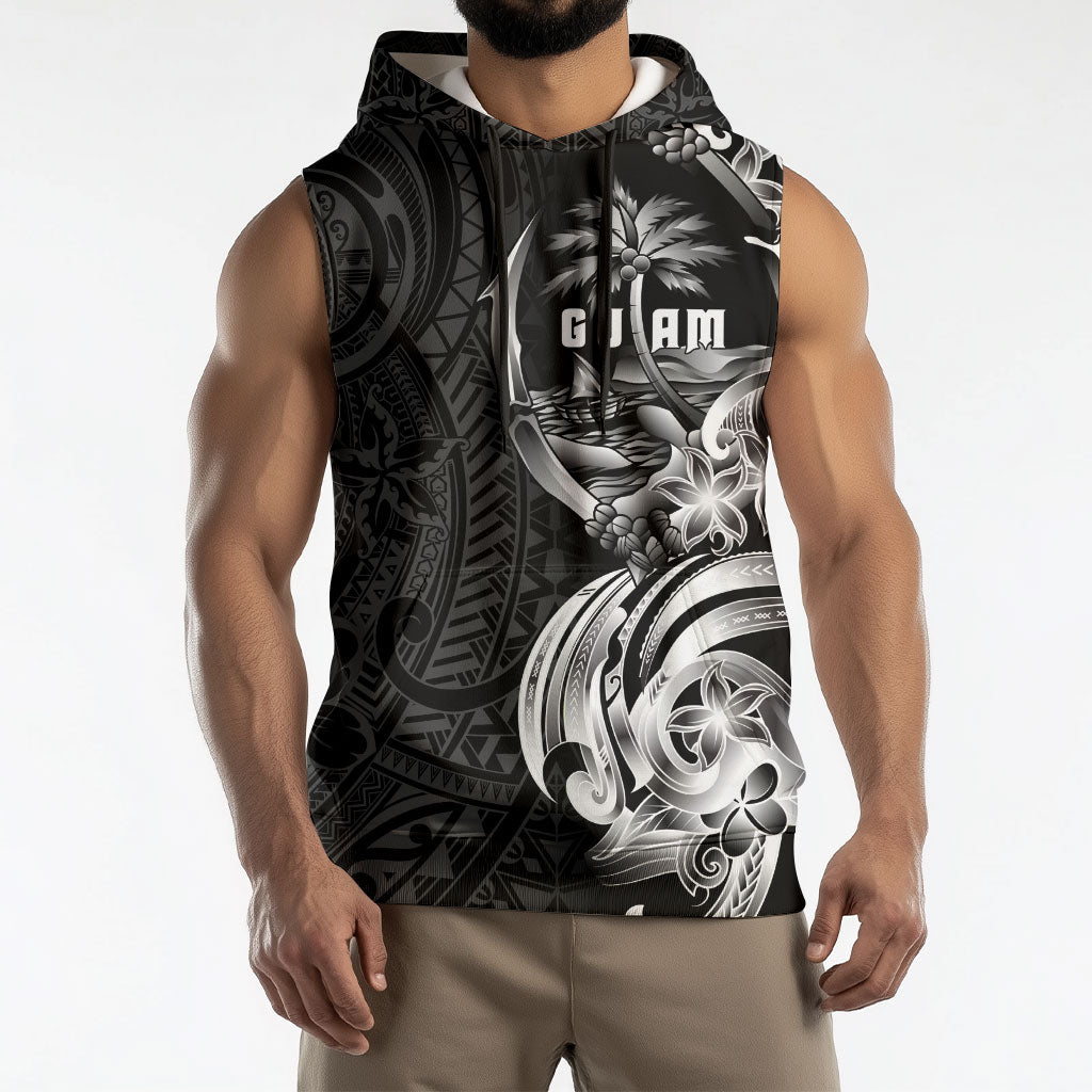 Attelong Guam Chamorro Sleeveless Hoodie Guahan Seal Tattoo LT14 - Polynesian Pride