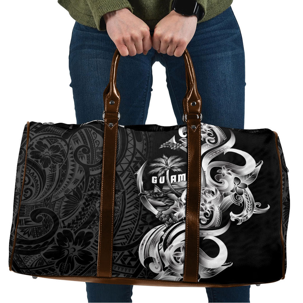 Attelong Guam Chamorro Travel Bag Guahan Seal Tattoo LT14 Black - Polynesian Pride