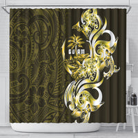 Amariyu Guam Chamorro Shower Curtain Guahan Seal Tattoo LT14 - Polynesian Pride
