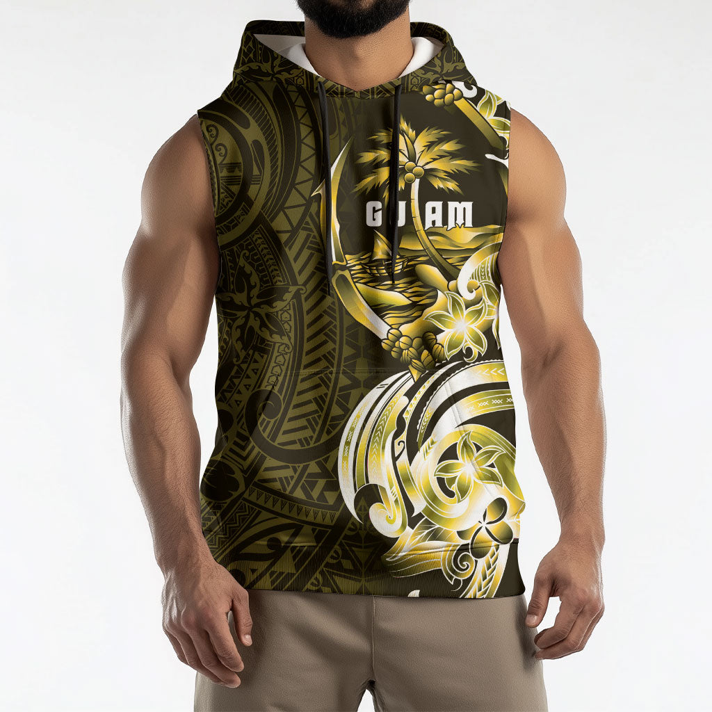 Amariyu Guam Chamorro Sleeveless Hoodie Guahan Seal Tattoo LT14 - Polynesian Pride
