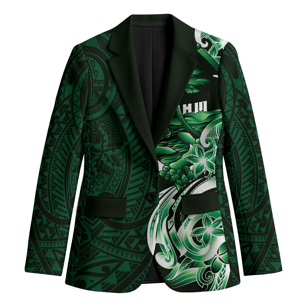 Betde Guam Chamorro Blazer Guahan Seal Tattoo LT14 Unisex Green - Polynesian Pride