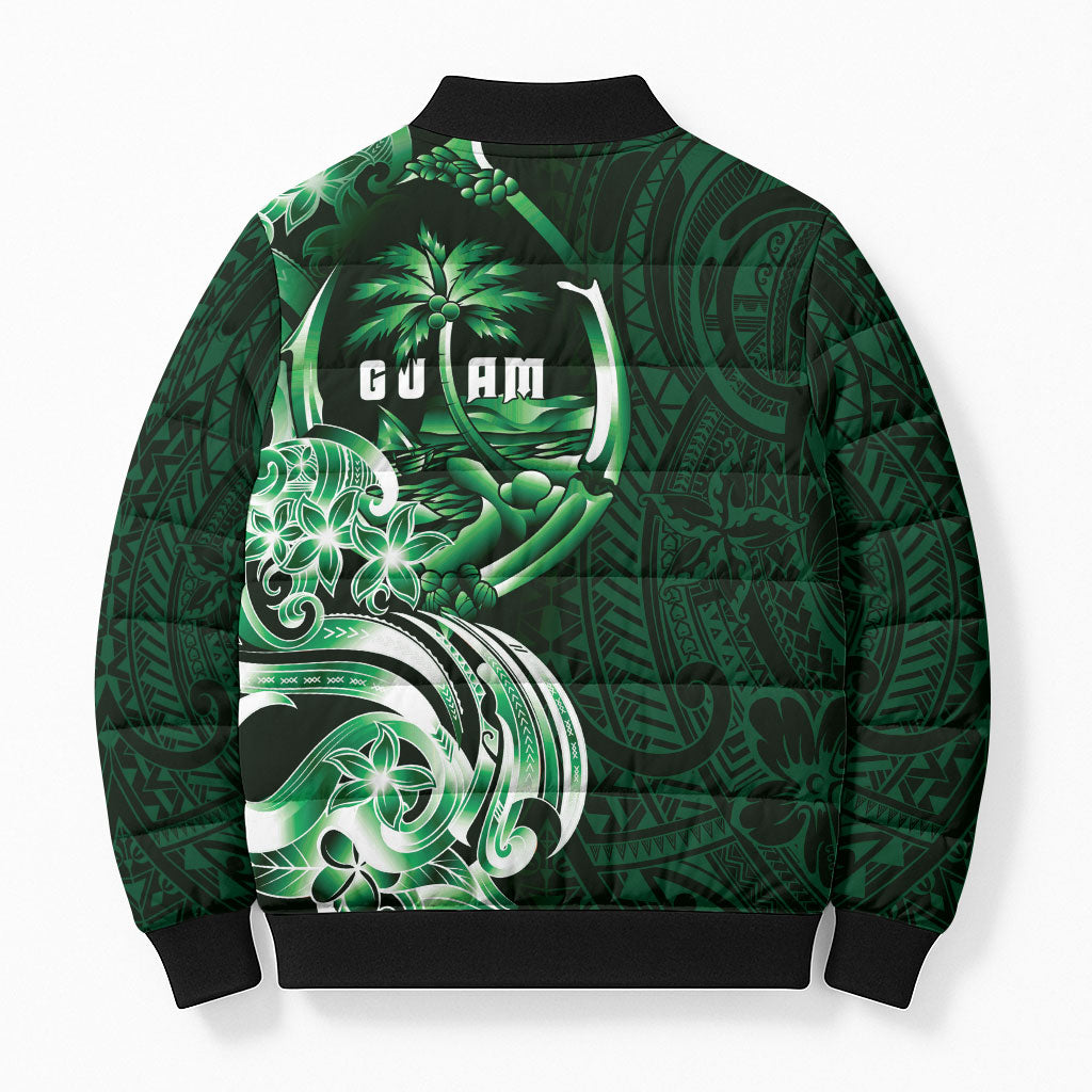 Betde Guam Chamorro Bomber Puffer Jacket Guahan Seal Tattoo LT14 - Polynesian Pride