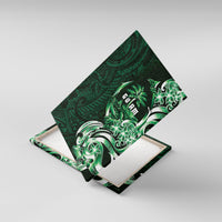 Betde Guam Chamorro Canvas Wall Art Guahan Seal Tattoo LT14 With Frame Green - Polynesian Pride