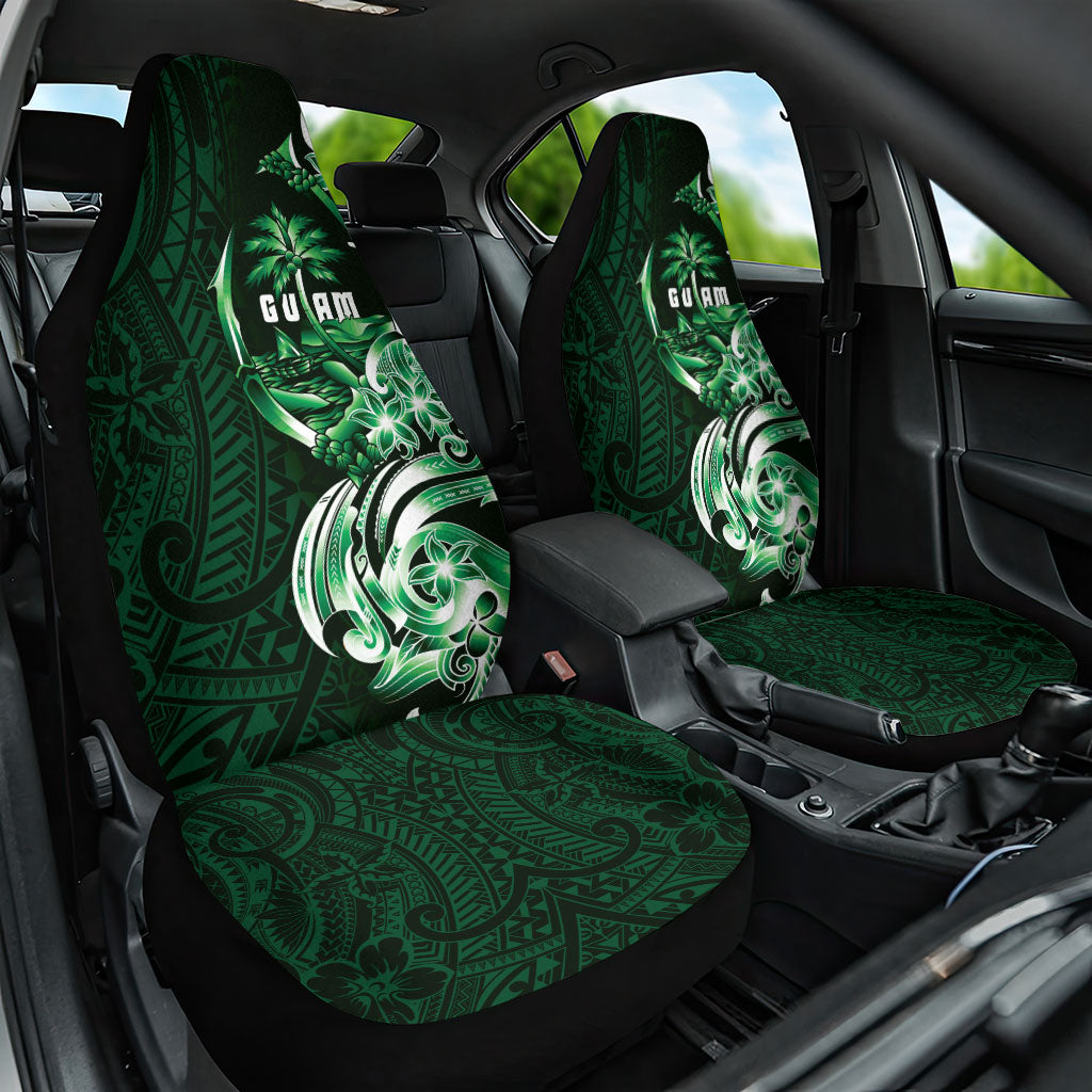 Betde Guam Chamorro Car Seat Cover Guahan Seal Tattoo LT14 One Size Green - Polynesian Pride