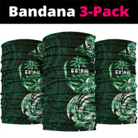 Betde Guam Chamorro Neck Gaiter Guahan Seal Tattoo LT14 package One Size: 25*50cm Green - Polynesian Pride