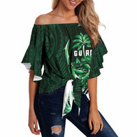 Betde Guam Chamorro Off Shoulder Wrap Waist Top Guahan Seal Tattoo LT14 - Polynesian Pride