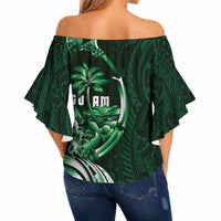 Betde Guam Chamorro Off Shoulder Wrap Waist Top Guahan Seal Tattoo LT14 - Polynesian Pride