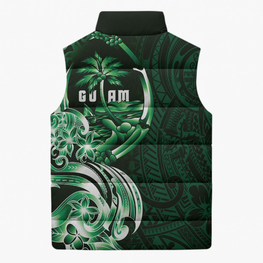 Betde Guam Chamorro Sleeveless Puffer Jacket Guahan Seal Tattoo LT14 - Polynesian Pride