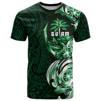 Betde Guam Chamorro T Shirt Guahan Seal Tattoo LT14 Green - Polynesian Pride