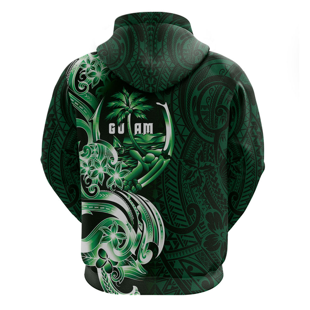 Betde Guam Chamorro Zip Hoodie Guahan Seal Tattoo LT14 - Polynesian Pride