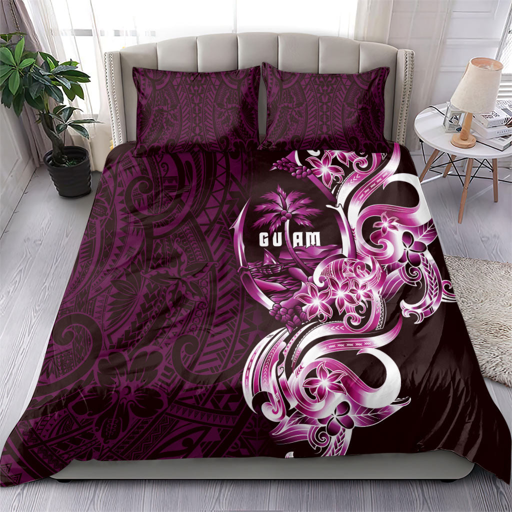 Kulot Di Rosa Guam Chamorro Bedding Set Guahan Seal Tattoo LT14 - Polynesian Pride
