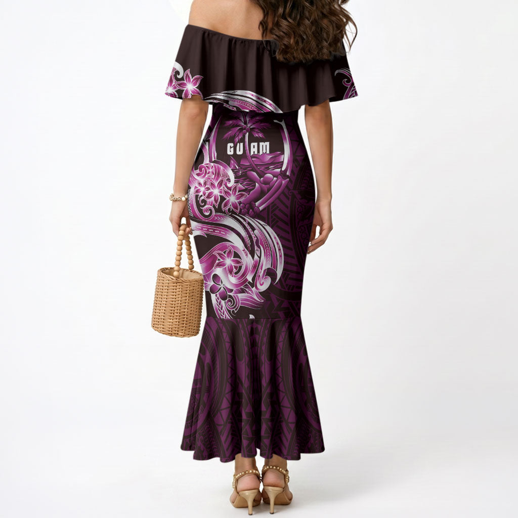Kulot Di Rosa Guam Chamorro Mermaid Dress Guahan Seal Tattoo LT14 - Polynesian Pride