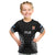 Fiji Rugby Kid T Shirt 2023 Fijian Tapa Pattern World Cup Black LT14 Black - Polynesian Pride