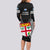 Fiji Rugby Long Sleeve Bodycon Dress 2023 Fijian Tapa Pattern World Cup Black LT14 - Polynesian Pride