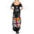 Fiji Rugby Summer Maxi Dress 2023 Fijian Tapa Pattern World Cup Black LT14 - Polynesian Pride