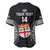 Custom Fiji Rugby Baseball Jersey 2023 Fijian Tapa Pattern World Cup Black LT14 - Polynesian Pride