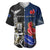 New Zealand And France Rugby Baseball Jersey All Black With Les Bleus Together 2023 World Cup LT14 Black - Polynesian Pride