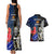 New Zealand And France Rugby Couples Matching Tank Maxi Dress and Hawaiian Shirt All Black With Les Bleus Together 2023 World Cup LT14 - Polynesian Pride