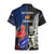 New Zealand And France Rugby Hawaiian Shirt All Black With Les Bleus Together 2023 World Cup LT14 - Polynesian Pride