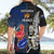 New Zealand And France Rugby Hawaiian Shirt All Black With Les Bleus Together 2023 World Cup LT14 - Polynesian Pride