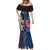 New Zealand And France Rugby Mermaid Dress All Black With Les Bleus Together 2023 World Cup LT14 - Polynesian Pride