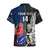 Custom New Zealand And France Rugby Hawaiian Shirt All Black With Les Bleus Together 2023 World Cup LT14 - Polynesian Pride