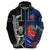 Custom New Zealand And France Rugby Hoodie All Black With Les Bleus Together 2023 World Cup LT14 - Polynesian Pride