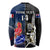 Custom New Zealand And France Rugby Long Sleeve Shirt All Black With Les Bleus Together 2023 World Cup LT14