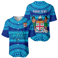 Personalised Fiji Baseball Jersey Unique Fijian Tapa Pattern With Coat Of Arms LT14 - Polynesian Pride