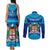 Personalised Fiji Couples Matching Tank Maxi Dress and Long Sleeve Button Shirts Unique Fijian Tapa Pattern With Coat Of Arms LT14 - Polynesian Pride