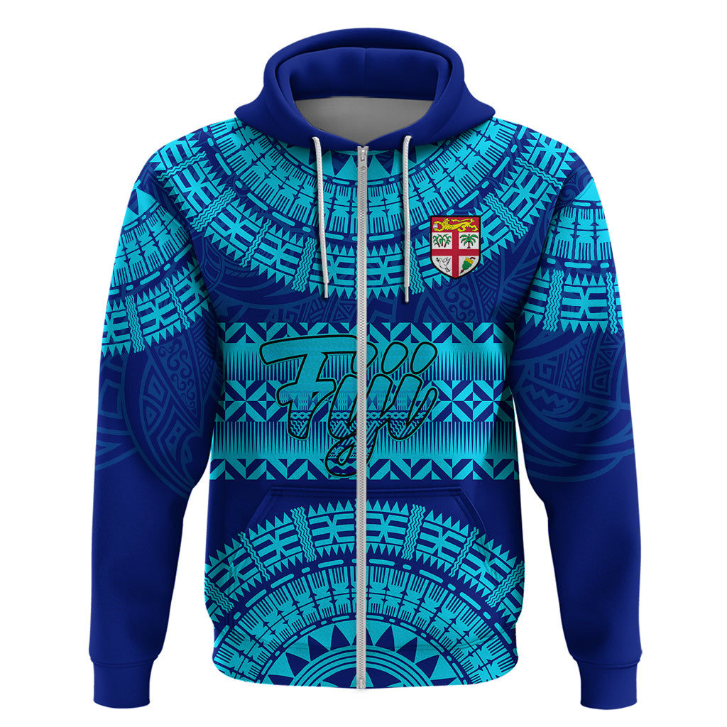 Personalised Fiji Hoodie Unique Fijian Tapa Pattern With Coat Of Arms LT14 - Polynesian Pride
