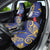 Nauru Angam Day Car Seat Cover Naoero Frigate Bird Polynesian Pattern