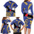 Nauru Angam Day Family Matching Long Sleeve Bodycon Dress and Hawaiian Shirt Naoero Frigate Bird Polynesian Pattern