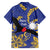 Nauru Angam Day Family Matching Long Sleeve Bodycon Dress and Hawaiian Shirt Naoero Frigate Bird Polynesian Pattern