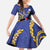 Nauru Angam Day Family Matching Short Sleeve Bodycon Dress and Hawaiian Shirt Naoero Frigate Bird Polynesian Pattern