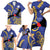 Nauru Angam Day Family Matching Short Sleeve Bodycon Dress and Hawaiian Shirt Naoero Frigate Bird Polynesian Pattern