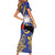 Nauru Angam Day Family Matching Short Sleeve Bodycon Dress and Hawaiian Shirt Naoero Frigate Bird Polynesian Pattern