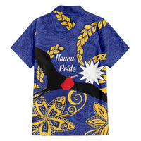 Nauru Angam Day Family Matching Tank Maxi Dress and Hawaiian Shirt Naoero Frigate Bird Polynesian Pattern