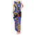 Nauru Angam Day Tank Maxi Dress Naoero Frigate Bird Polynesian Pattern