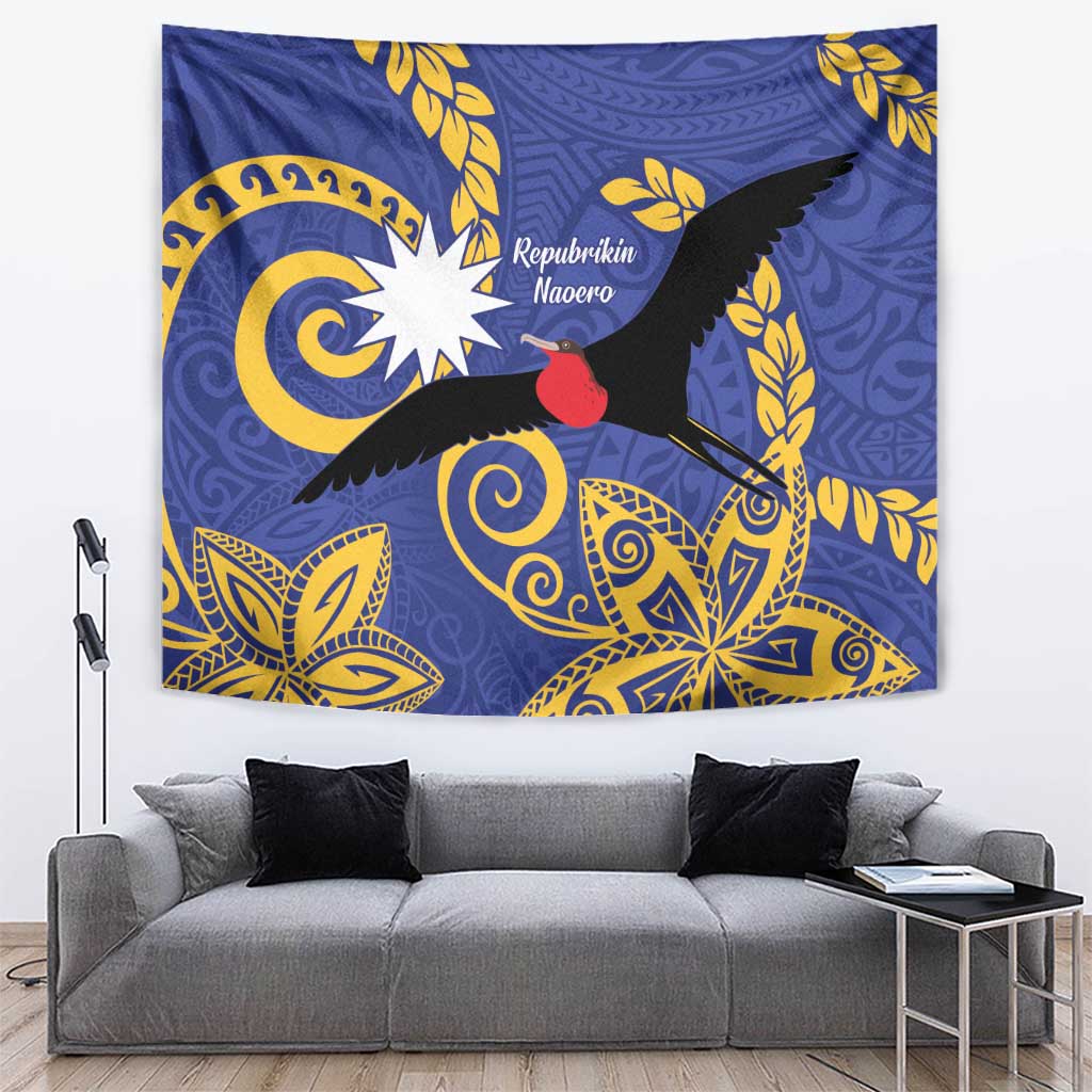 Nauru Angam Day Tapestry Naoero Frigate Bird Polynesian Pattern