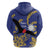 Nauru Angam Day Zip Hoodie Naoero Frigate Bird Polynesian Pattern